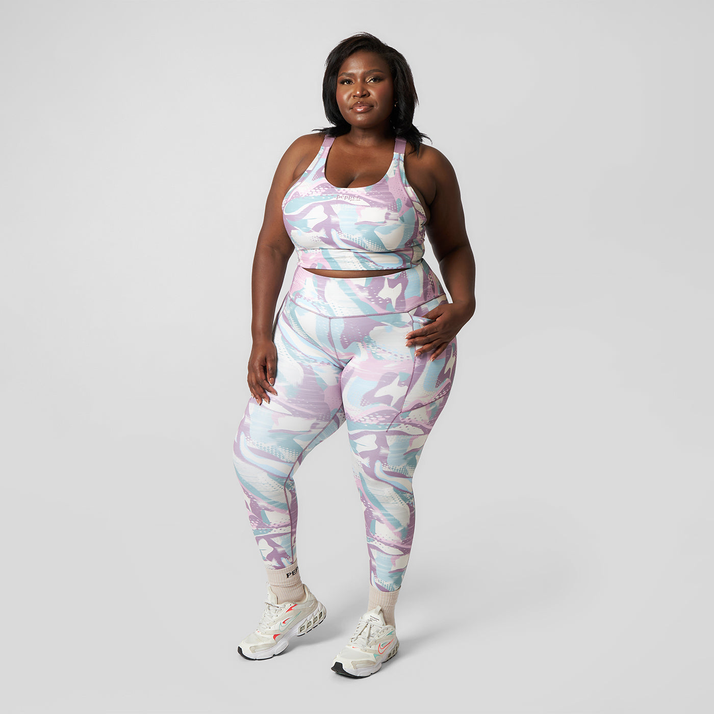 Sculpt High Waist Leggings Pastel Camo